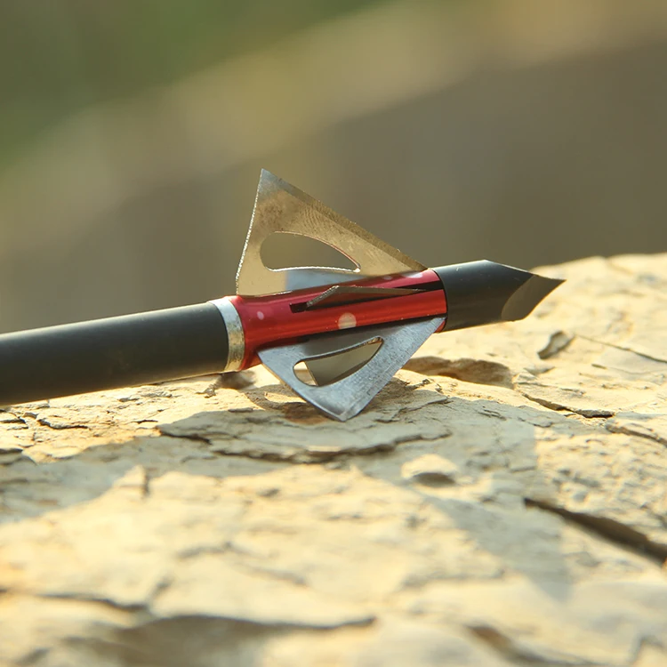 Spg Archery Mechanical Broadhead 100 Grain Expandable Blade Broadheads Compound Recurve Bow