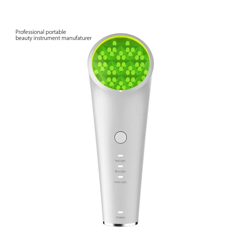 

Professional 3 Colors Led Photon Light Therapy Wrinkle Remover Facial Whitening Rejuvenation Machine Anti Aging Beauty Product, White