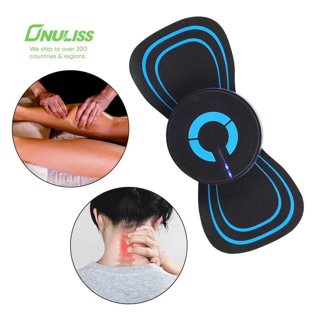 

New Mini Portable Charging Stimulator Pain Relief Massage Stickers Electric Wireless Tens EMS Massager