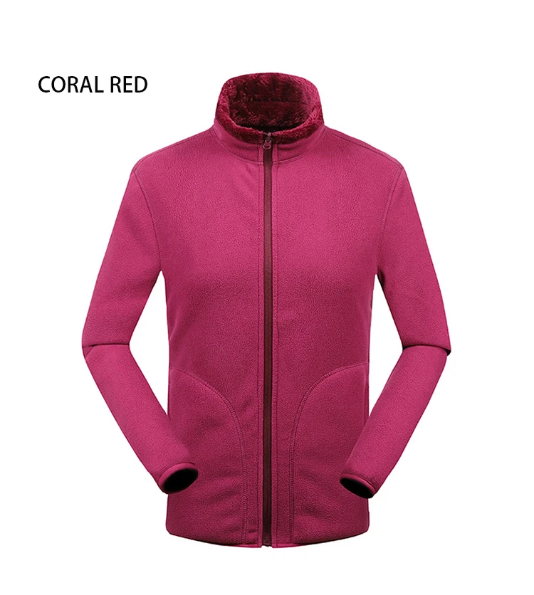Double Faces Warm Reversible Wear Women Winter Fleece Jackets Buy