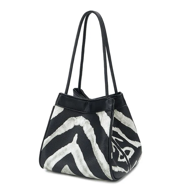 

hot sale high quality hand bags ladies Cute zebra leopard animal print Bucket Bag Small PU Leather handbags for women 2021, One color