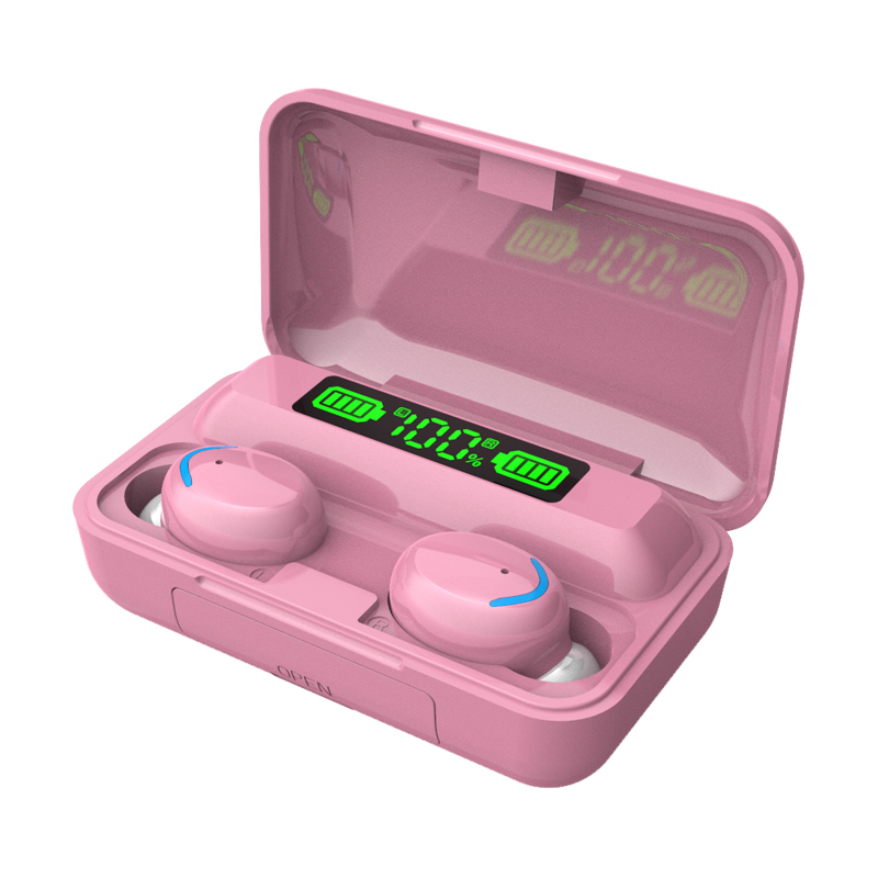 

F9-5 Colorful sport waterrpoof power bank TWS handsfree earbuds wireless earphone headphone