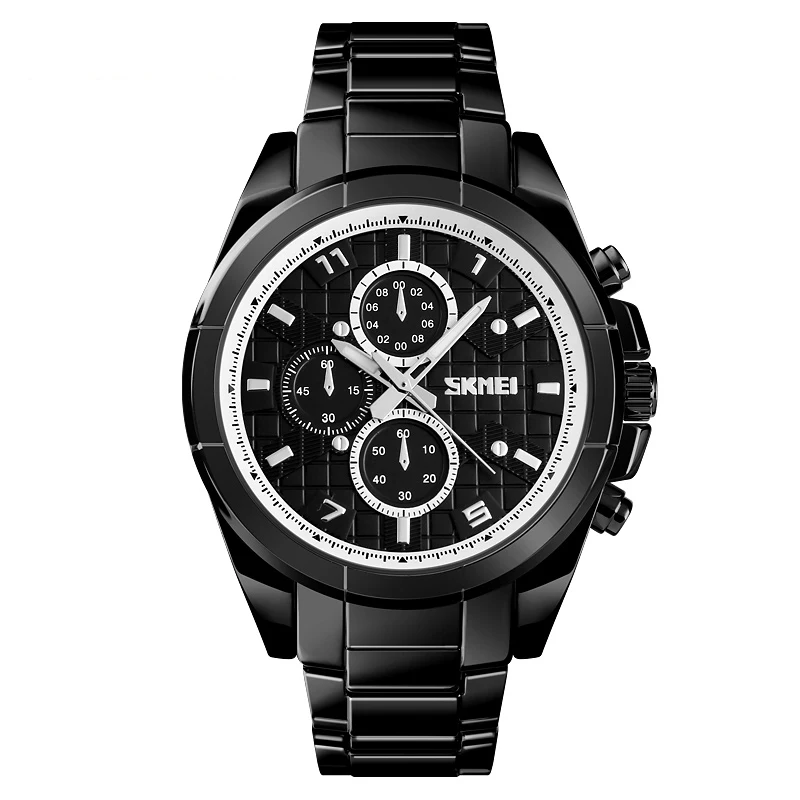 

Skmei 1378 Men's Quartz Fashion&casual Quartz Analog Stainless Steel Band Business Watch
