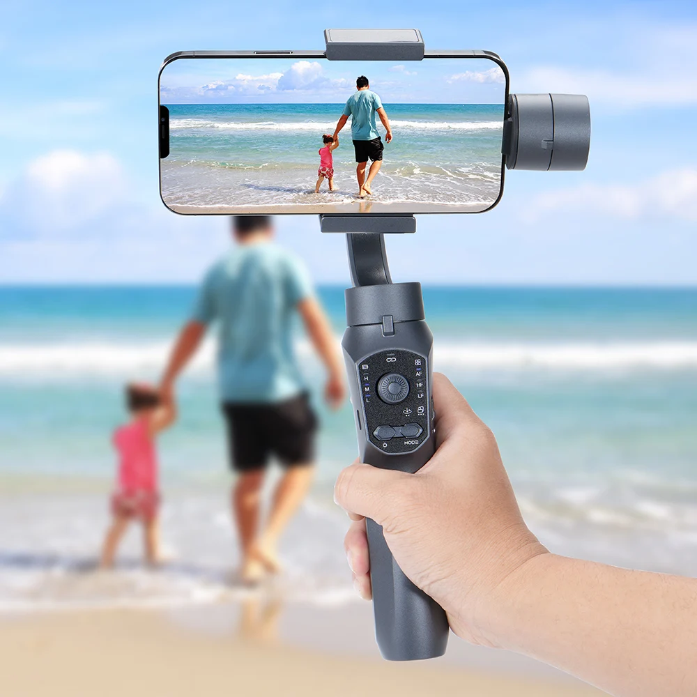 

F10 Smartphone Auto Gimbal Stabilizer Tripod Selfie Stick App Face Tracking Stabilized Handheld Cameras For Live Vlog TikTok
