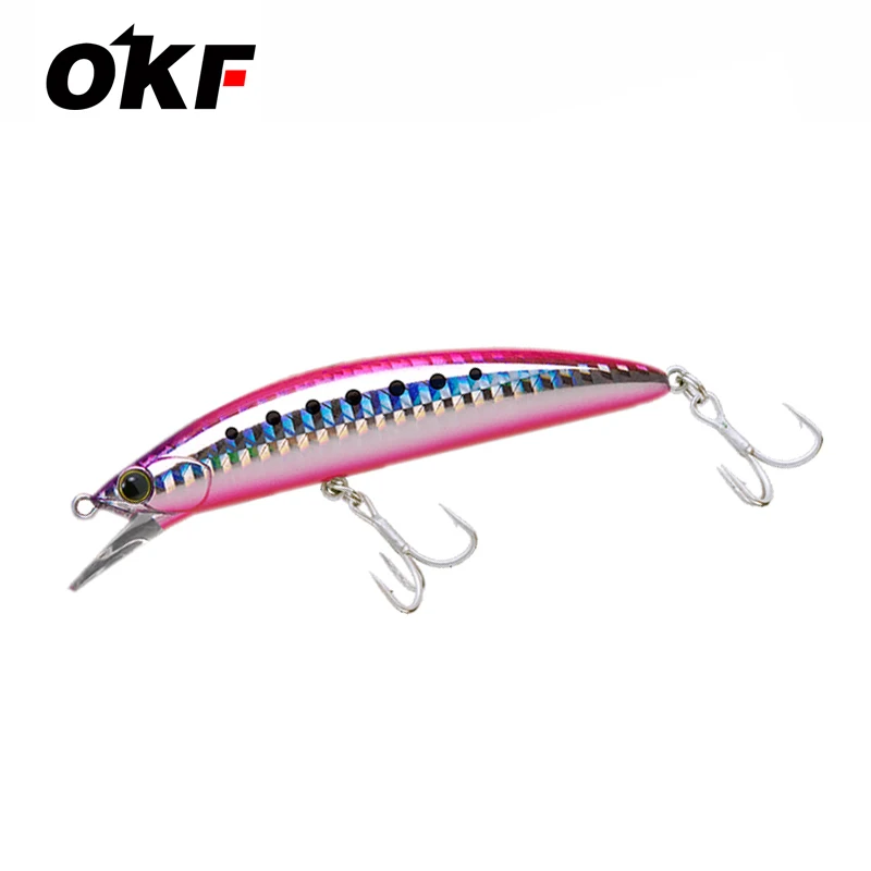 

Fish bait heavy sinking minnow fishing lures 90mm 28g bass fishing saltwater freshwater lure 9059, 7 colors