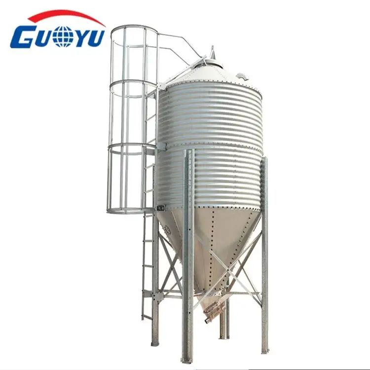 Galvanized Feed Bins Or Feed Tower For Pig Farm Project Buy Silo