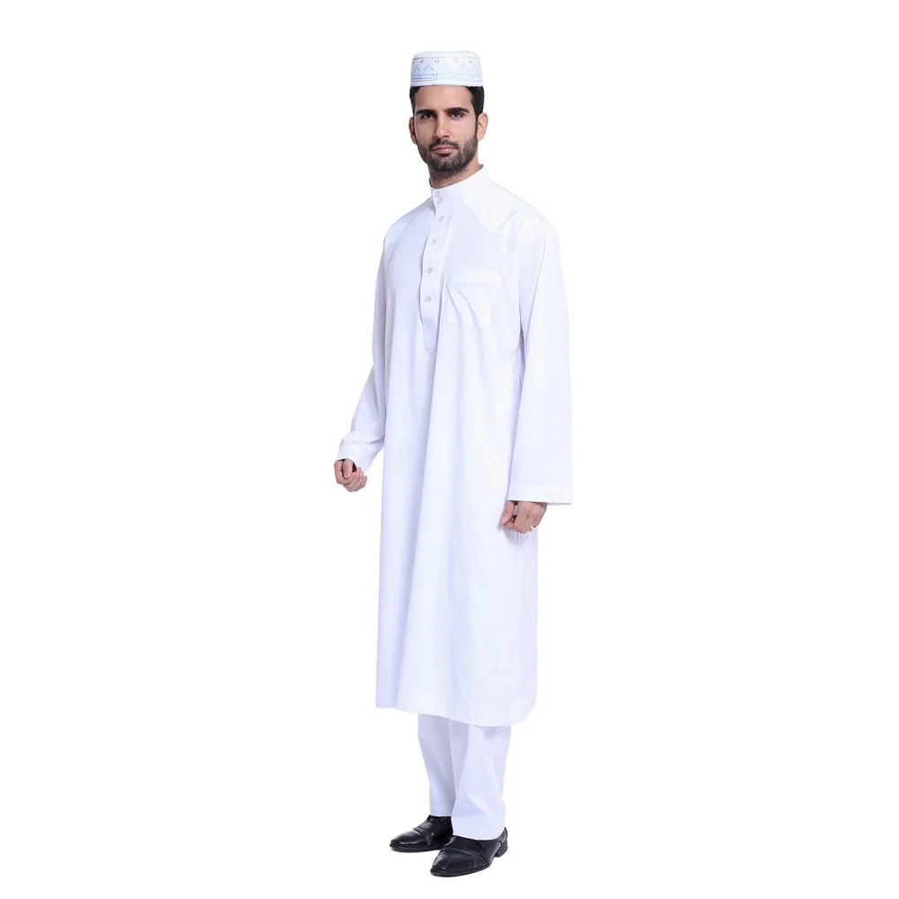 Hot Selling Fashion Muslim Arab Ithobes Mens Dubai Muslim Thobe Man ...