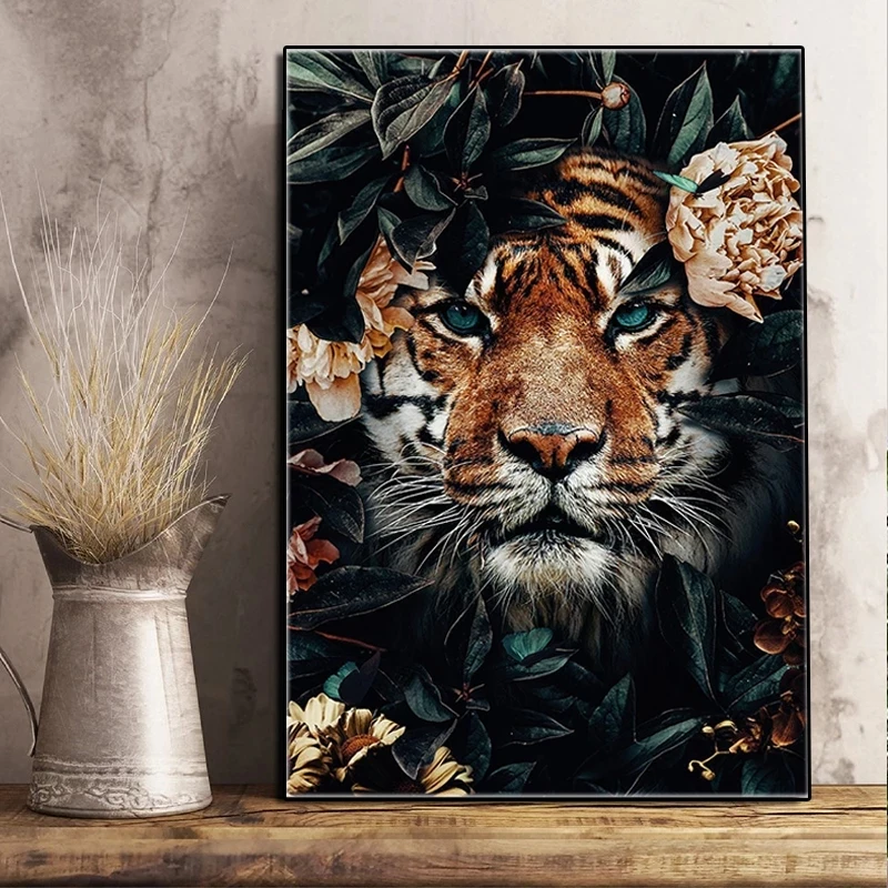 

Home Decor Hd Prints Poster Decoration Modern Living Room Canvas Wall Artwork Nordic Paintings Pictures Lion Painting