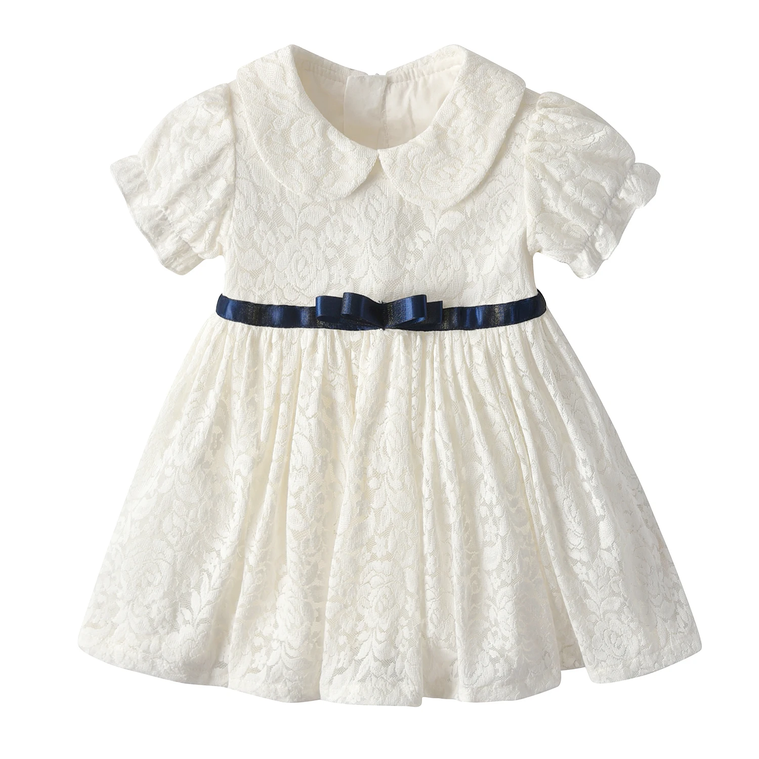 

Customized Accept low price muslin Casual Hollow Out baby girls' dresses skirts, White