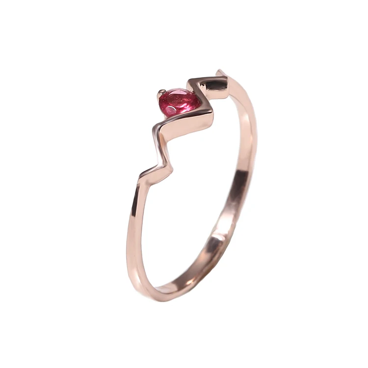 

Wholesale Gold Plated 925 Sterling Silver CZ Ring Engagement Ring with Single Diamond Rings Available in Stock