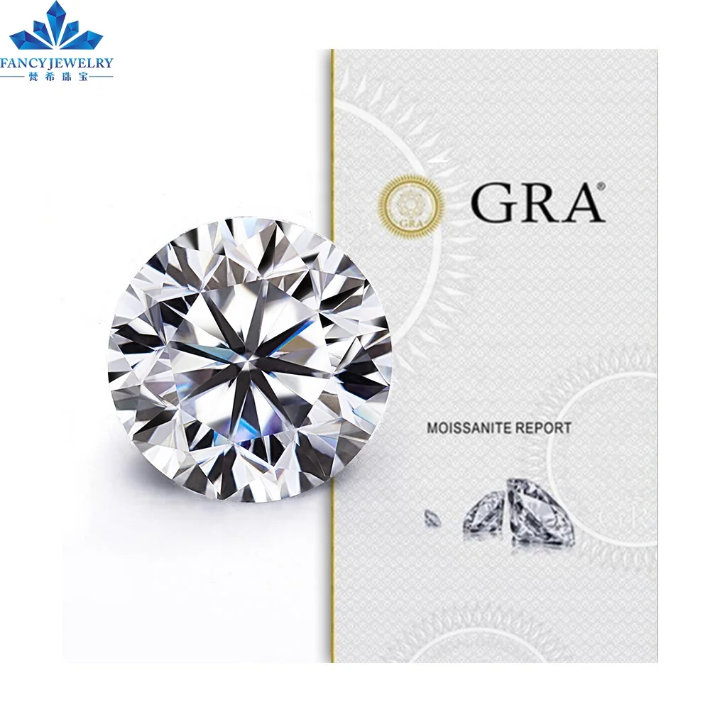 

Excellent Cut moissanite diamond DEF color VVS GRA cut loose moissanites 1ct 2ct 3carat white moissanite diamond price, Pure white
