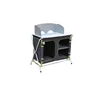 Cloudy outdoor New camping kitchen picnic cabinet table portable folding cooking