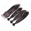 wholesale virgin natural brazilian hair pieces 3 bundles with closure