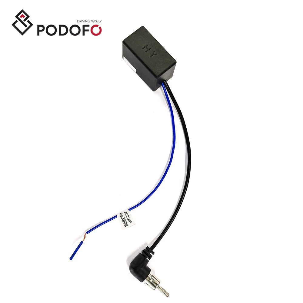 

Podofo Factory Sales Car FM Radio Antenna Amplifier Signal Booster