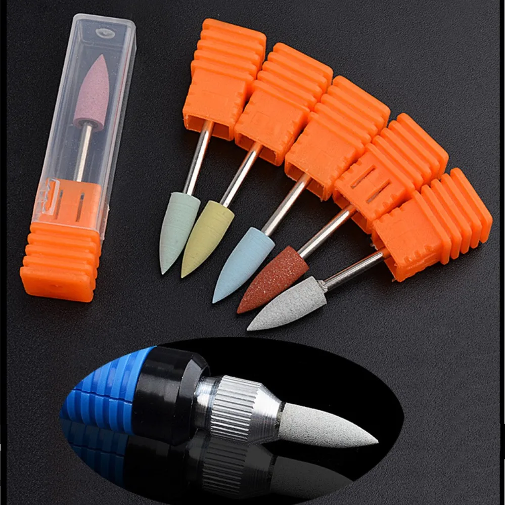 

Rubber Silicon Nail Drill Bit Milling Cutter for Manicure Pedicure Rotary Grinder Cuticle Tools Smoothing Nail Art Accessories