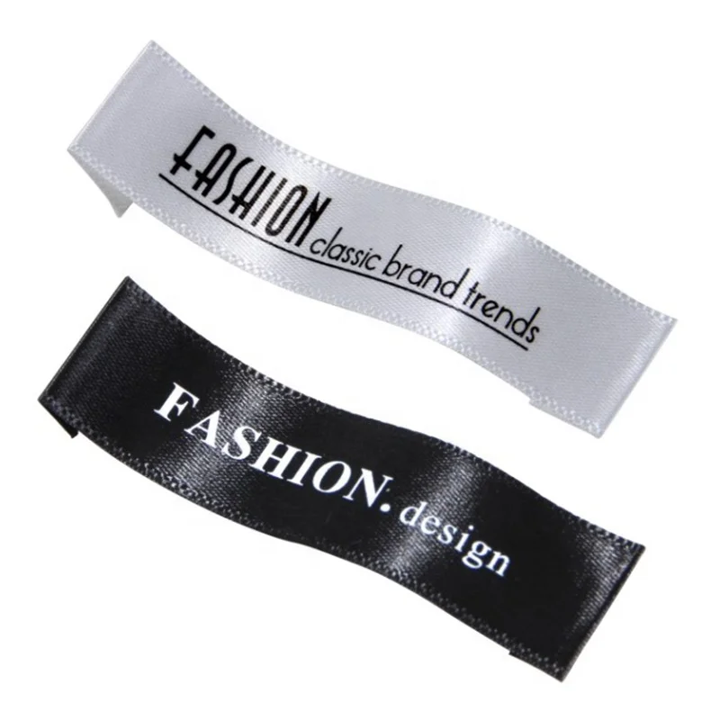 

High Density Custom Woven Garment Size Labels Design Backing Iron Sewing Labels Woven Care T-Shirt Label