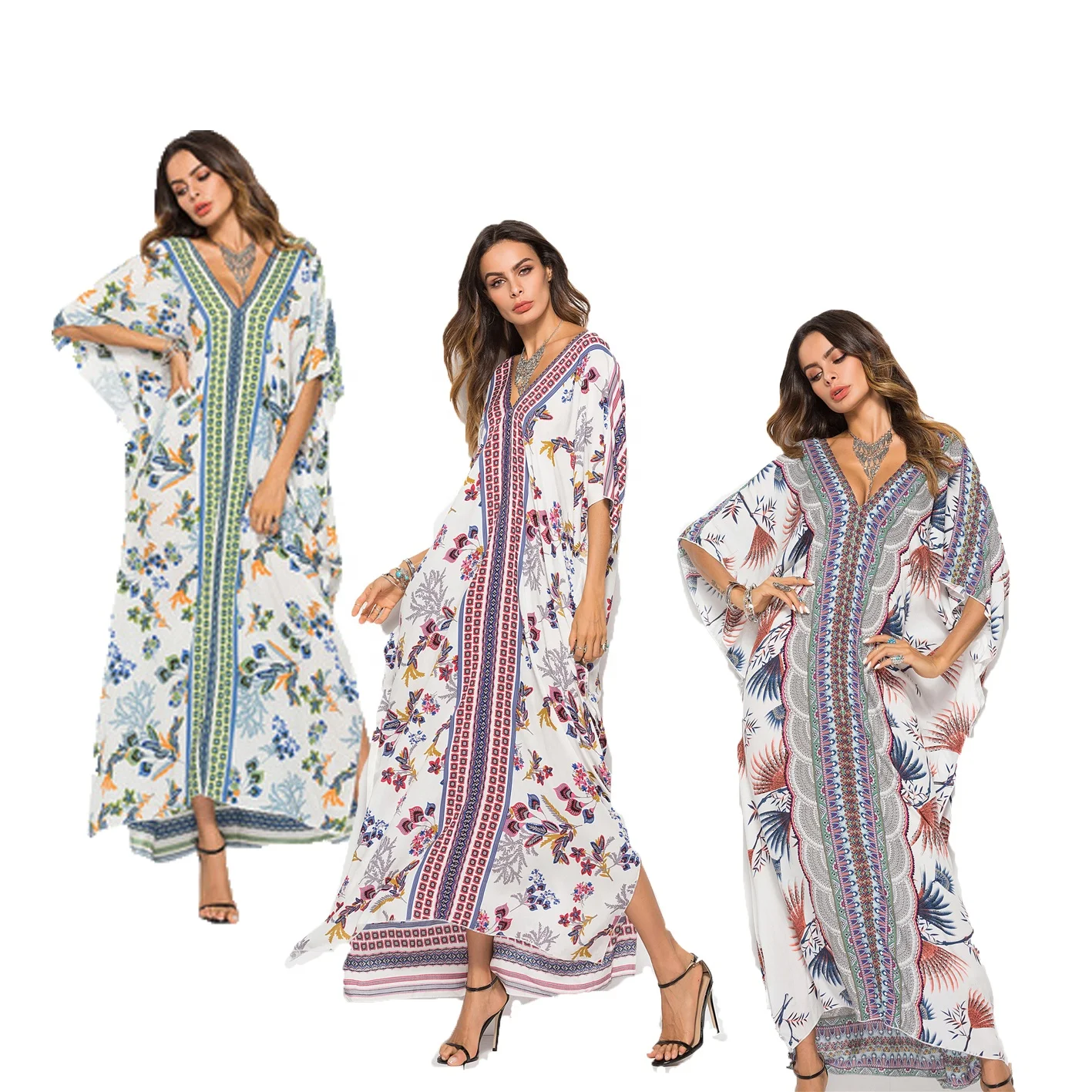 

MOQ 100pcs fashion arabic abaya dresses women kaftan, Many style available for choices as customer's requirement