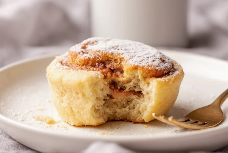 Golden brown cinnamon rolls fresh from oven with perfect swirls and steam rising