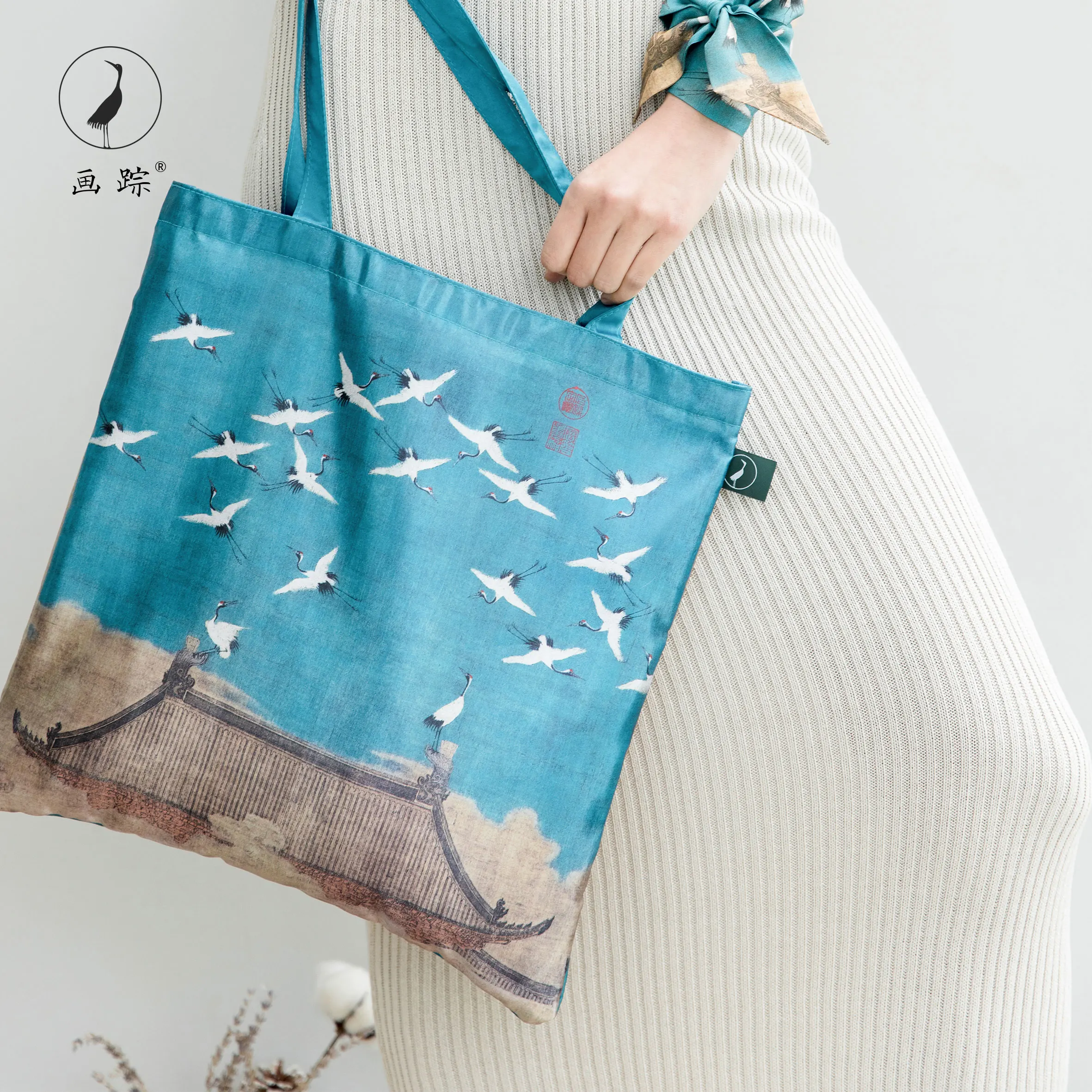 

2021 New Model High Quality silk Fashion Women Handbag, Blue