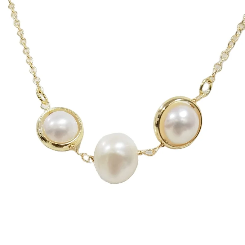 

fashion amazon Pearl 18k real gold Wedding Necklace and Earrings Jewelry Set for Bridesmaids & Brides&Gift