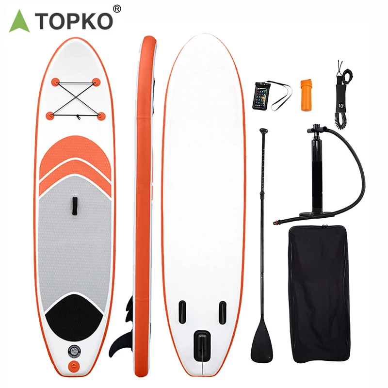

TOPKO Soft Top Epoxy pvc stand up paddle board portable surfboard price surfboard, Customized color
