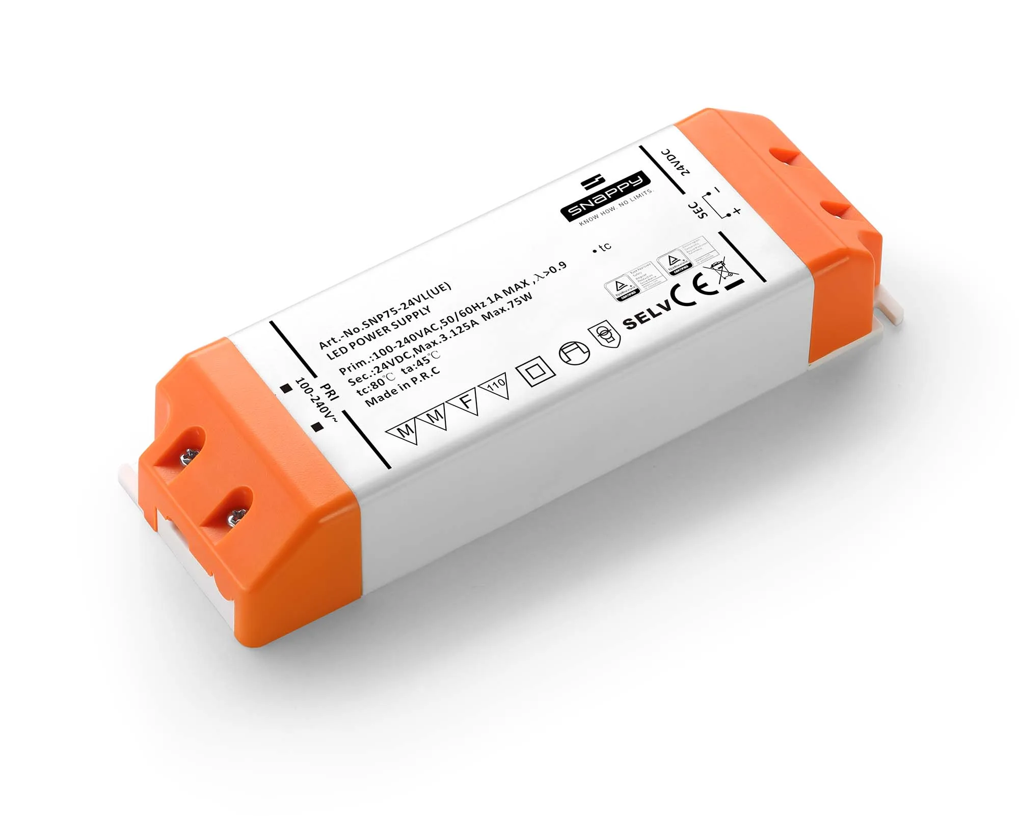 SNP75-12 24VL(UE)(RTS) wide input voltage constant voltage Snappy led driver(Power Supply)