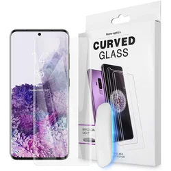 UV Liquid Nano Full Glue Cover Tempered Glass Screen Protector For Samsung S21 S20 ultra