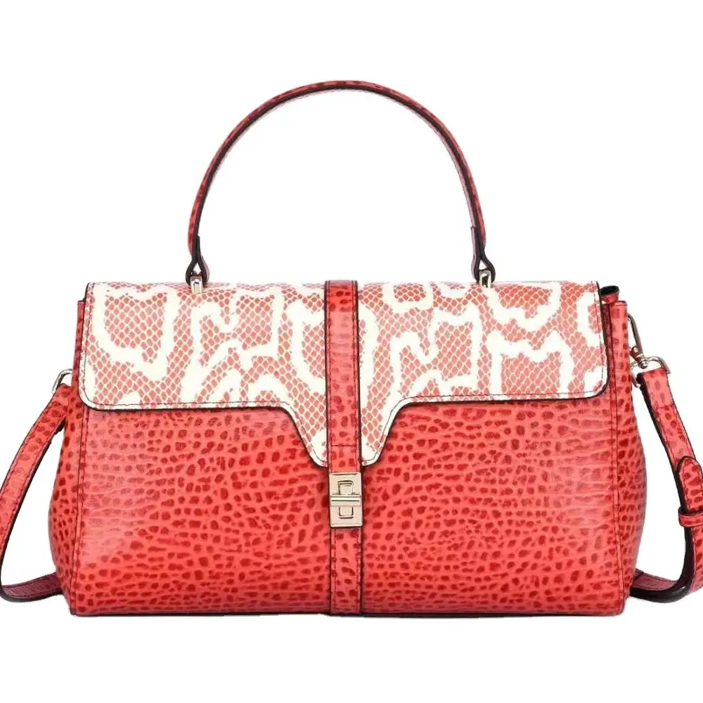 

Supplier Style Designer Shoulder Crocodile Embossed Leather Handbag Fashion Bag 2021 Custom Hot Sale Design Trends Golden Women