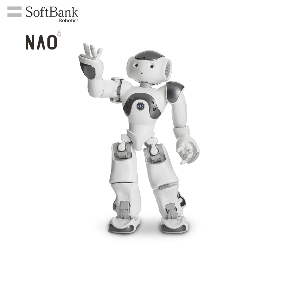 

SoftBank NAO Robotics Humanoid Legged Educational Research Robot, STEM K12 Education Smart AI Robot Learning with Multi Function, Dark grey & white