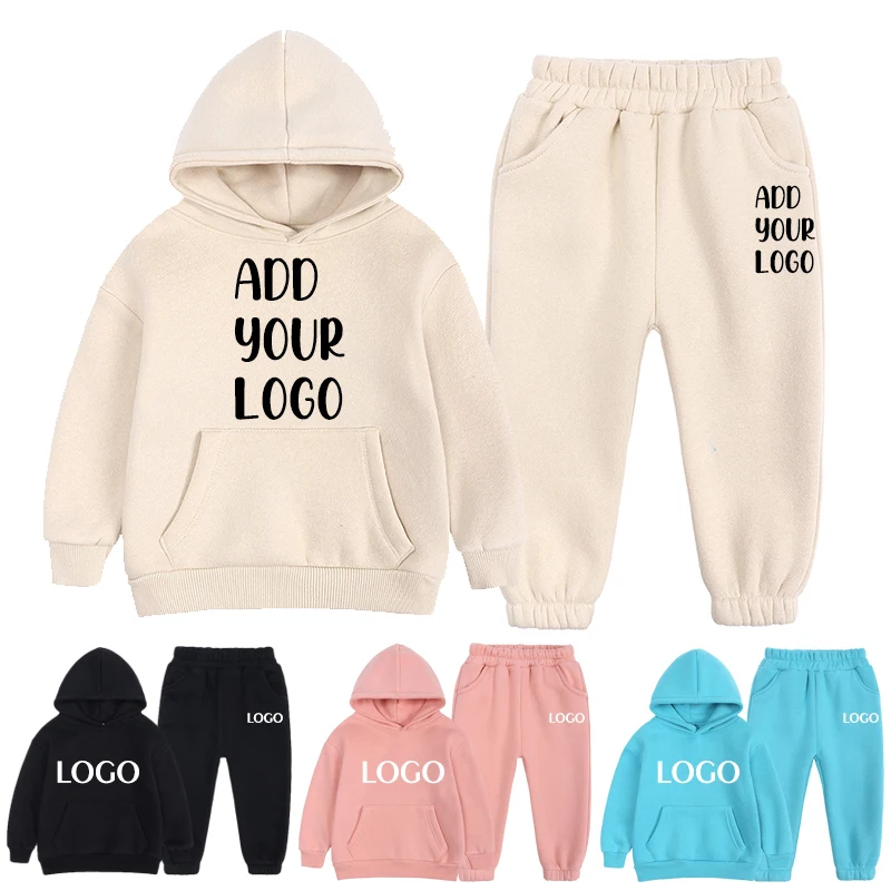 

Wholesale Outdoor Kids Jogging Suits Custom Jogger Kids Tracksuits Sweatsuit Sets boys clothing sets