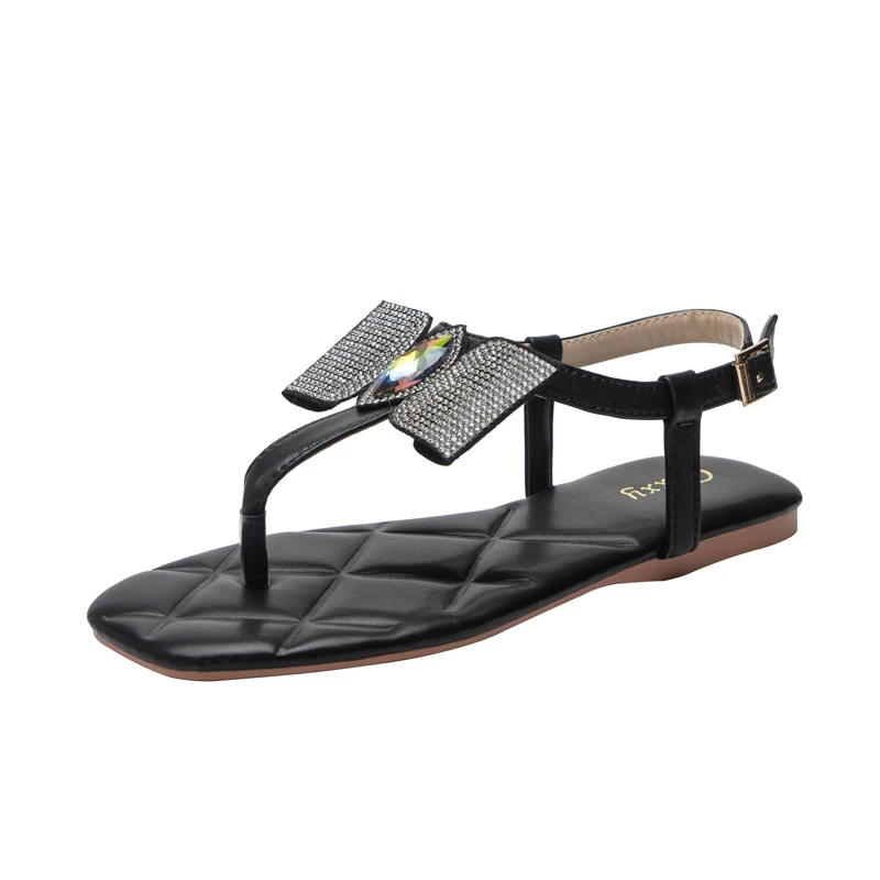 

New Product Hot Selling Promotion Rubber Fashion Women Diamond Sandals