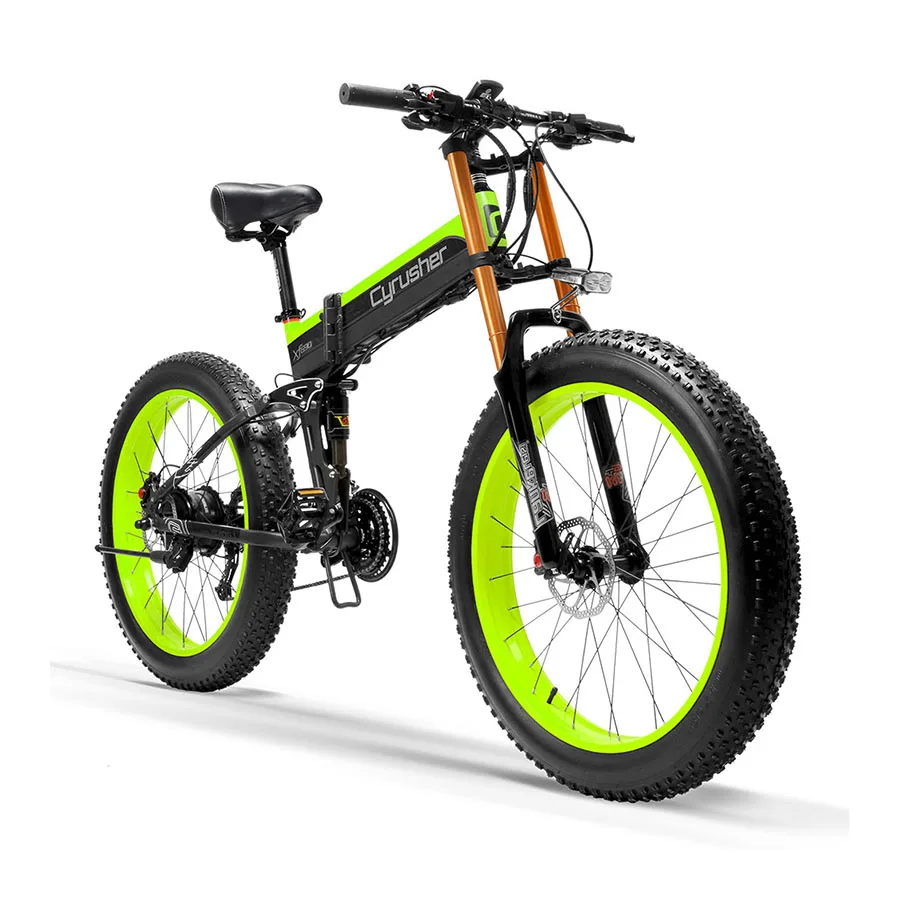 

Cyrushe Big Fork Folding Fat Tire Electric Bike 750W-1500W