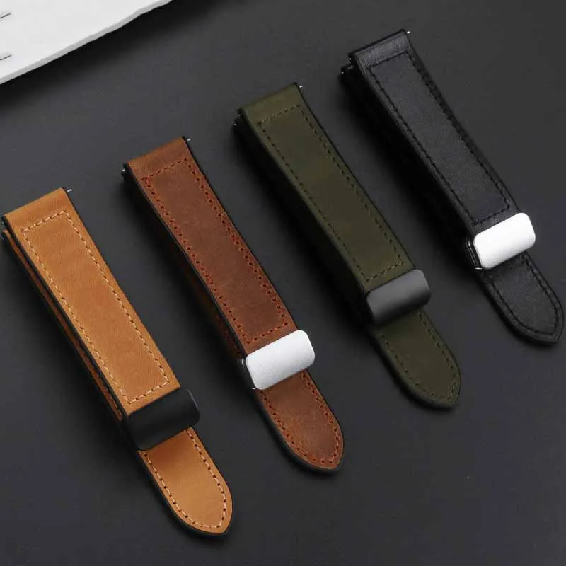 

Smart Watch Megnetic Accessories Band Hybrid Sport Silicone 18mm 20mm 22mm Premium Quality Genuine Leather Rubber Watch Strap