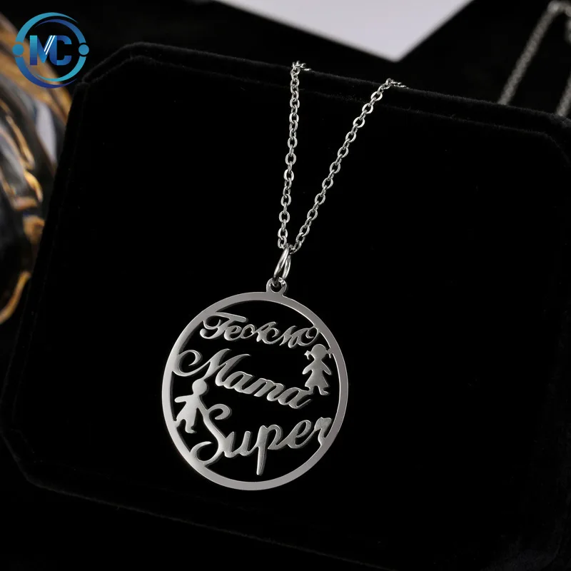 

2021 18k gold Custom Mom name Jewelry name necklace personalized jewelry manufacturer