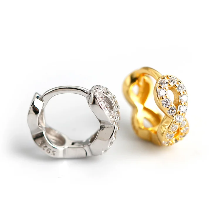 

Summer jewelry 2021 90s earrings gold plating zircon fashion set earring hoops