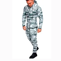 

Men's Casual Camo Tracksuit Long Sleeve Running Jogging Athletic Sports Set