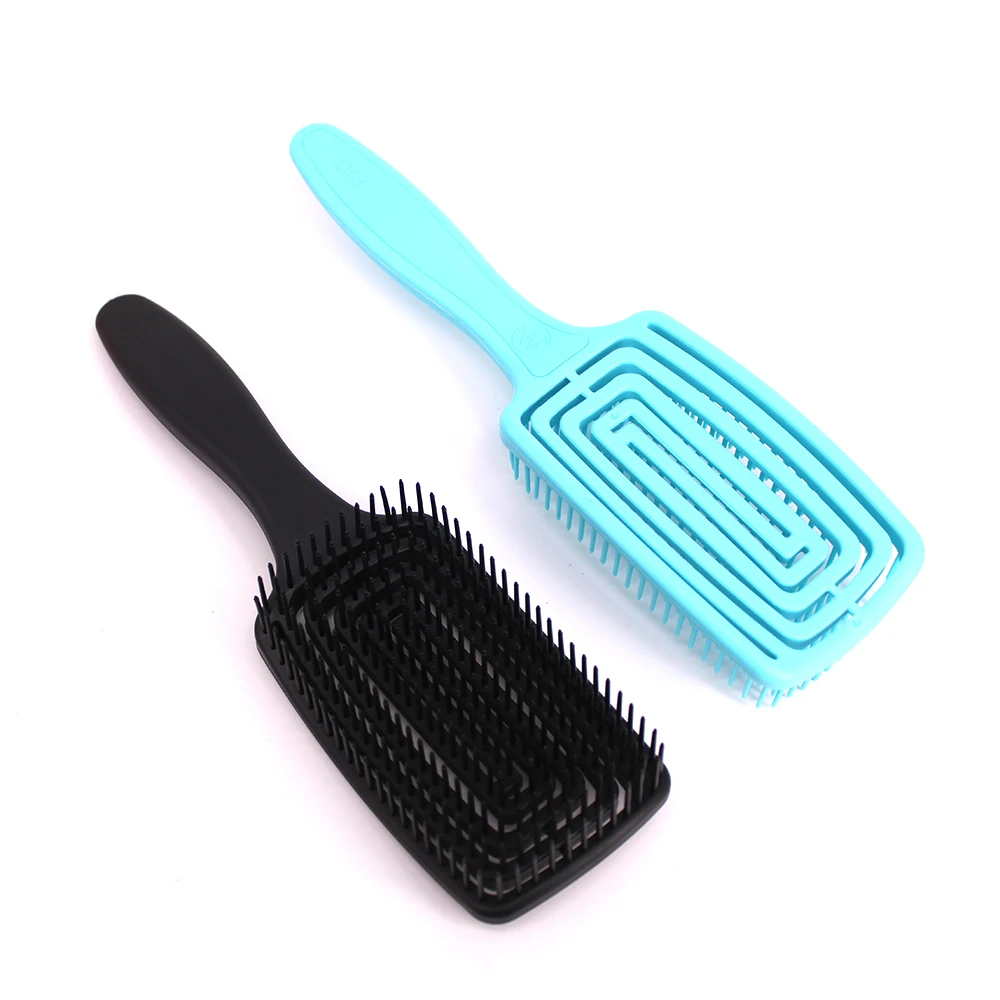 

Amazon hot sale eight arm moving plastic detangler hair brush salon new flexible detangling hair brush
