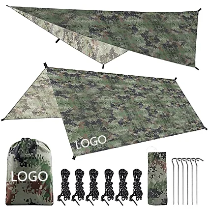 Woqi Outdoor Camping Portable Sunshade Shelter Rain Fly Tarp 2020 New Tarp Tent Tarp Camping Good Quality