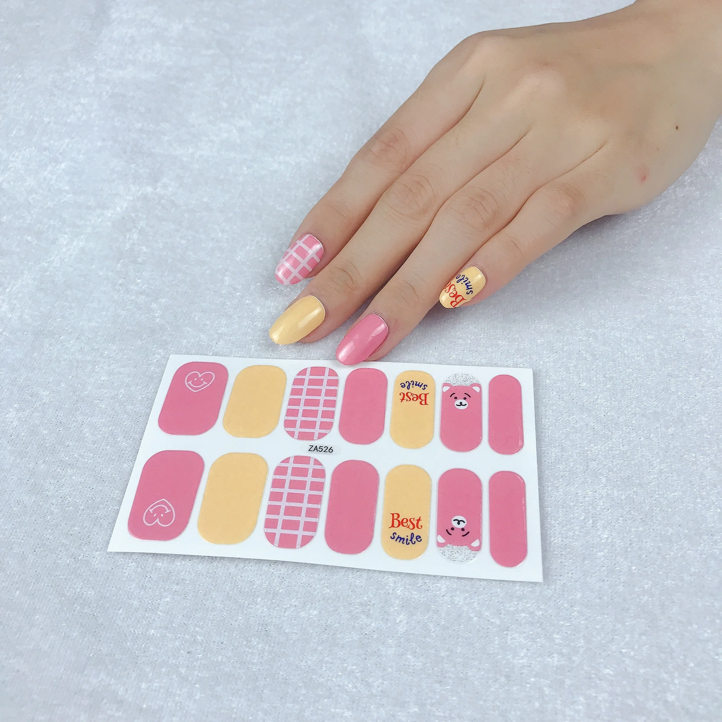 

Nail Art Fashion False Nails Acrylic Nail Stickers Nail Salon Accessories Colorful Nail Sticke