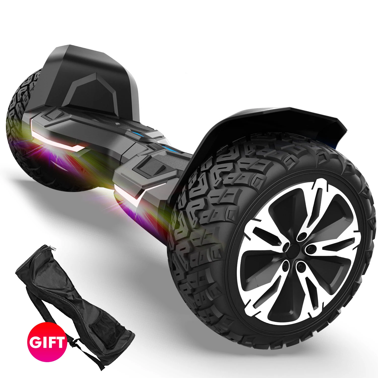 

Europe Warehouse Gyroor G2 Warrior 700W Blue Tooth Led Light Electric Scooters Hoverboard, Black/red/white/blue