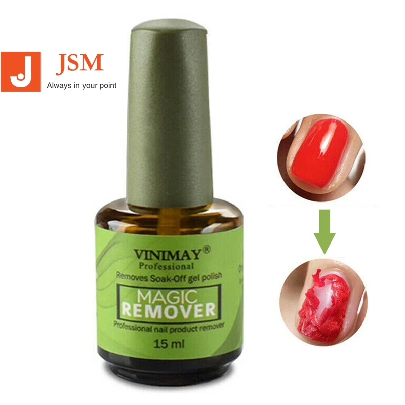 

Magic Nail Gel Remover Soak Off Base Top Coat Gel Polish Nail Art Primer 15ml