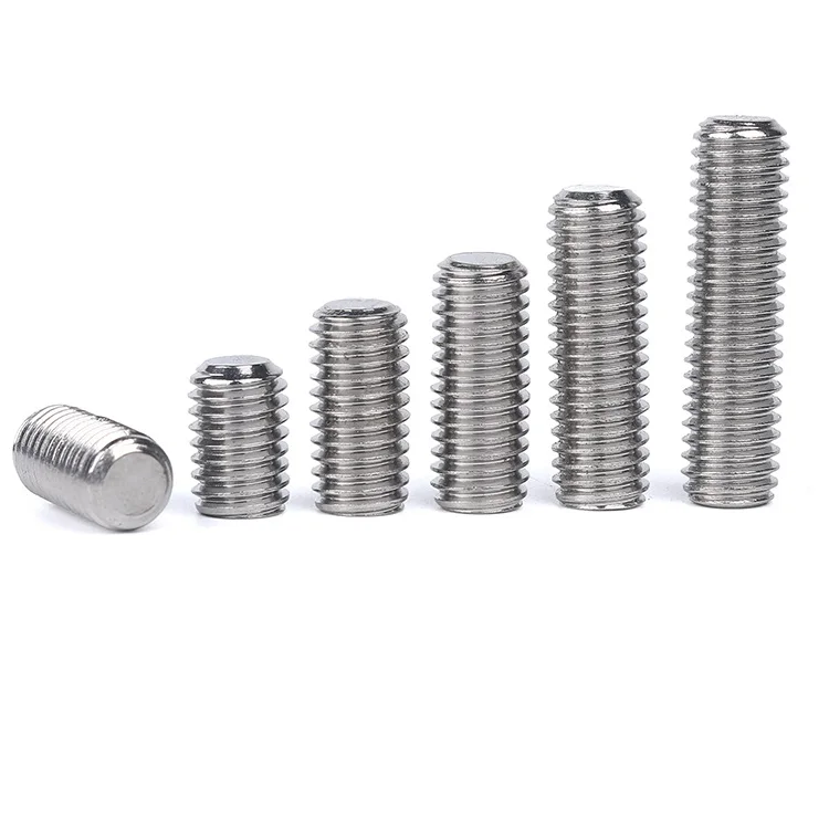 
DIN913 Stainless steel hex socket set screw with flat point 