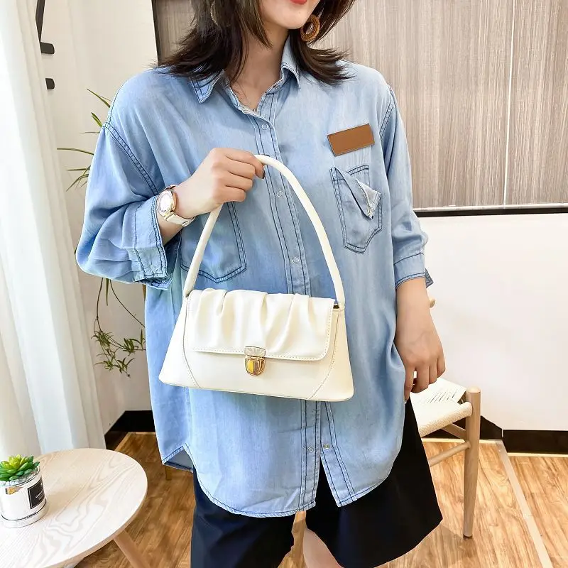 

2021 new Fashion Vintage PU leather girls handbag crossbody shoulder bag women tote bags, As picture
