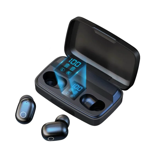 

GlobalCrown TWS Bluetooth V5.0 Sports Waterproof Fingerprint Touch Control Wireless Headphones with 2000mAh Charging Box