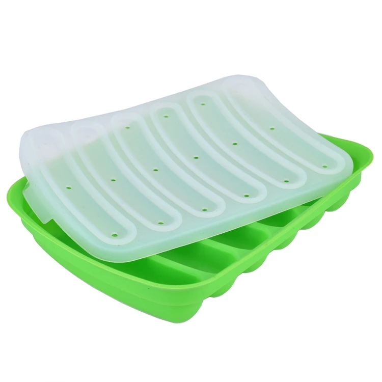 

Non-Stick Silicone Sausage Mold DIY Hot Dogs Baking Mold Egg lce Candy Chocolate Mold