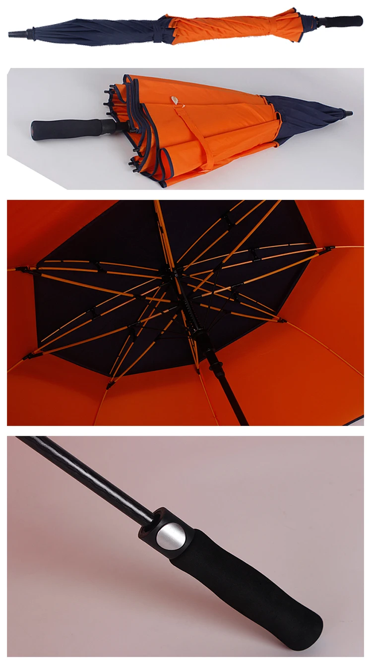 Extra Big Size Golf Umbrella Men's Business Windproof Umbrella Custom
