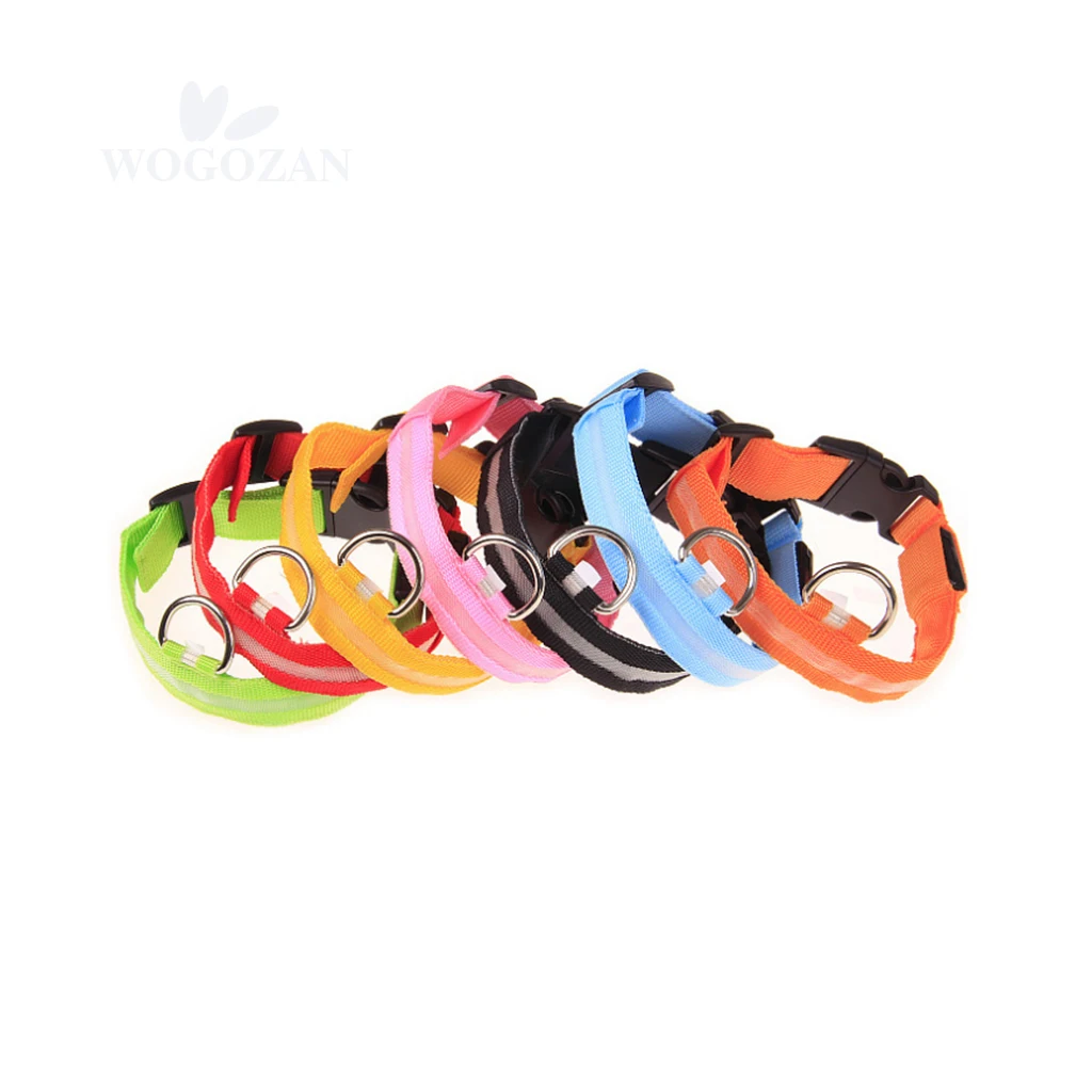 

Necklace Glow Led Reflective Pets Collar Dog Night Safety Light Pet Collars Adjustable Puppy
