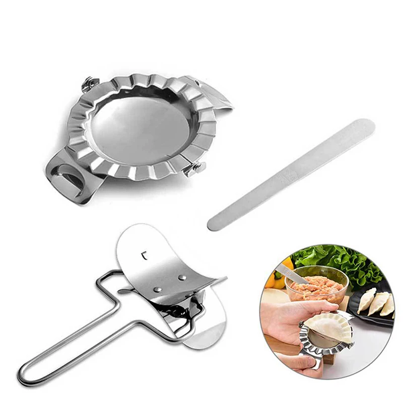 

Amazon Hot-Selling Kitchen Accessories Stainless Steel Restaurant Dumpling Mold Maker Tools Durable Dumpling Mould Set