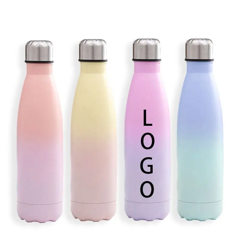 

Food Grade Double Wall Vacuum Flask Insulated Stainless Steel Cola Shaped Thermos Water Bottle