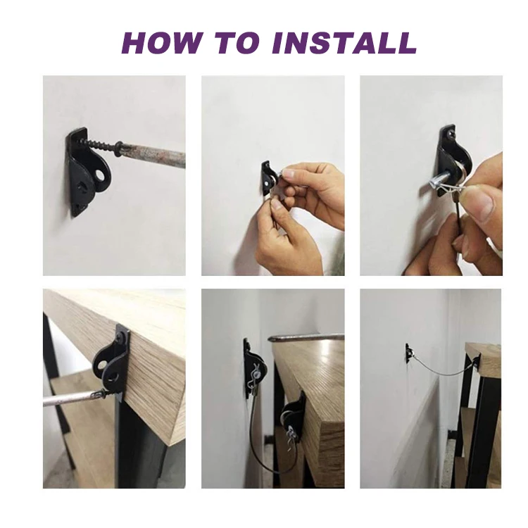 Anti Kit De Puntas De Acero Inoxidable Muebles Anclaje Correas Del Bebé